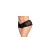 Shorty grande taille noire en dentelle 